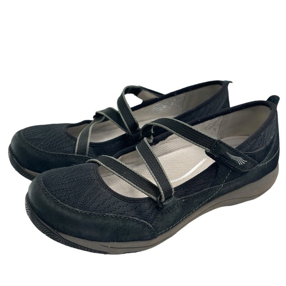 Dansko Shoes - Dansko Womens Shoes Hazel Size US 6.5 / 7 EU 37 Mary Jane Fashion Black Sneaker